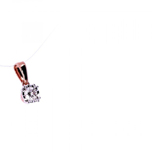 Золотой кулон с бриллиантом