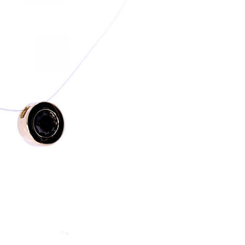 Golden pendant with precious stones