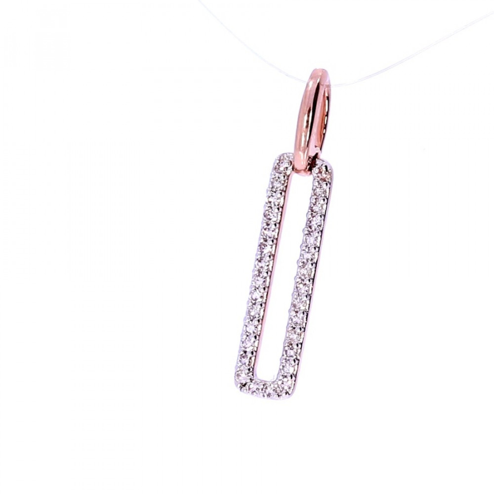 Auksinis pakabukas su deimantu