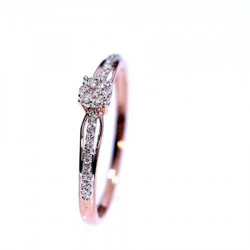 Golden ring with precious stones