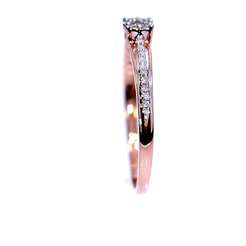 Golden ring with precious stones