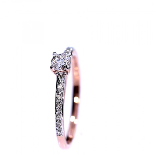 Golden ring with precious stones