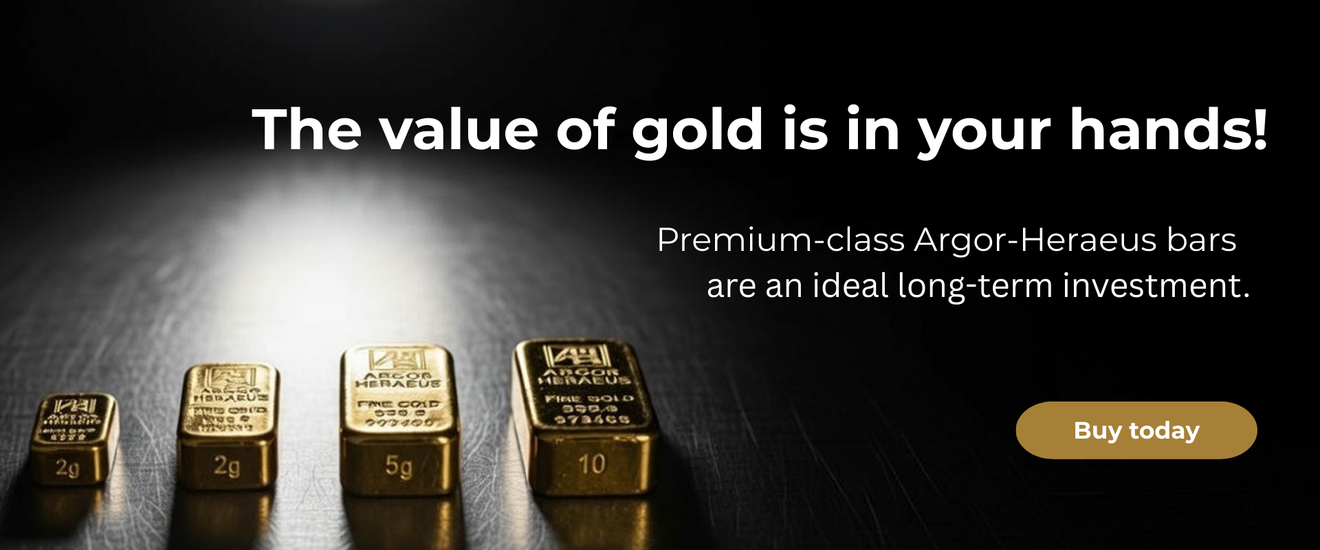 Investment gold bars
