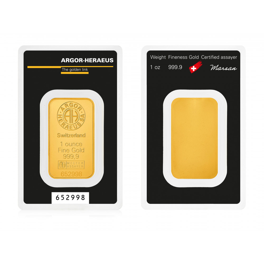 31,1 g. Investment gold bar (1 oz)