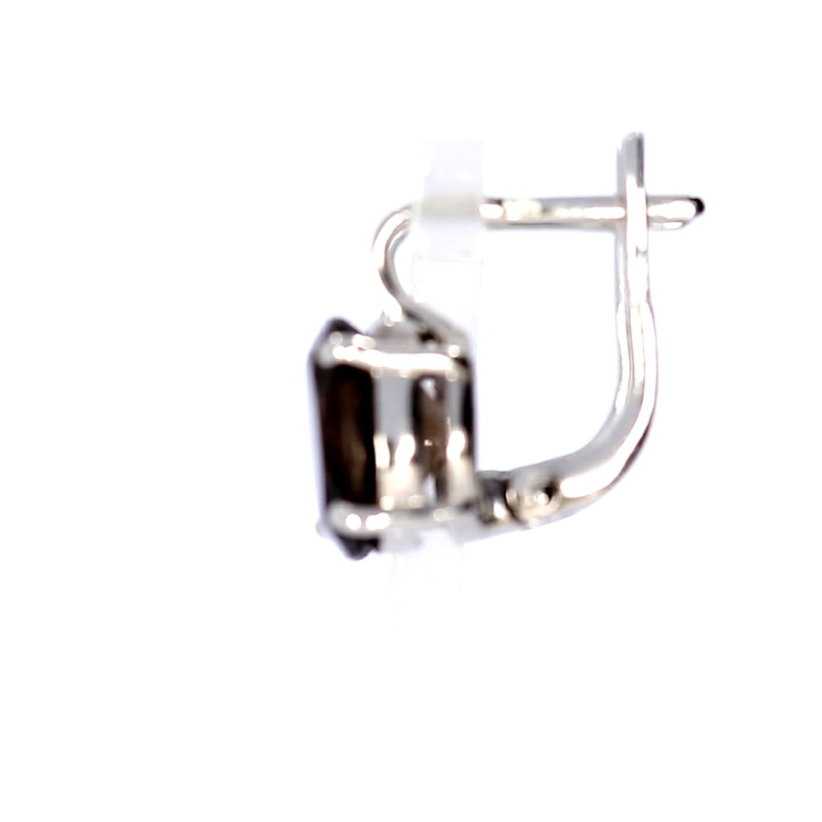 Sidabriniai auskarai su kvarcu