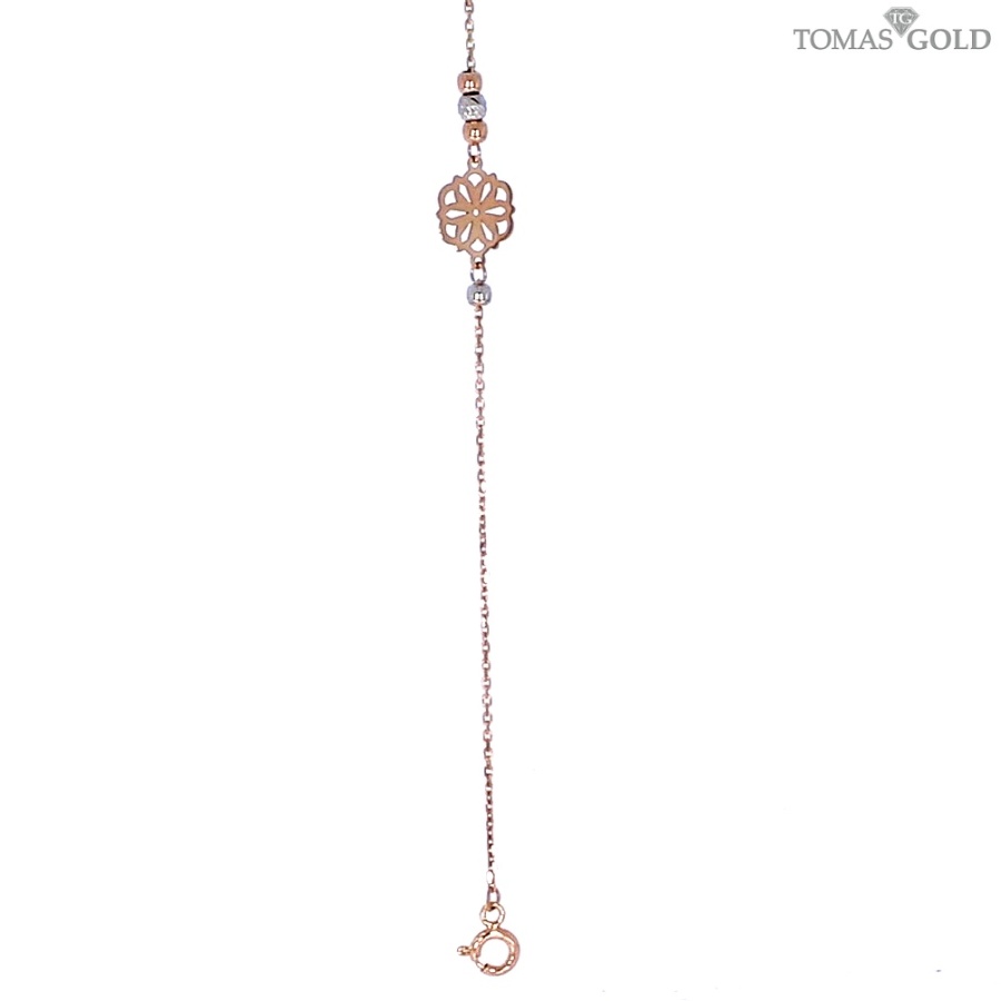 Золотой браслет с цирконом