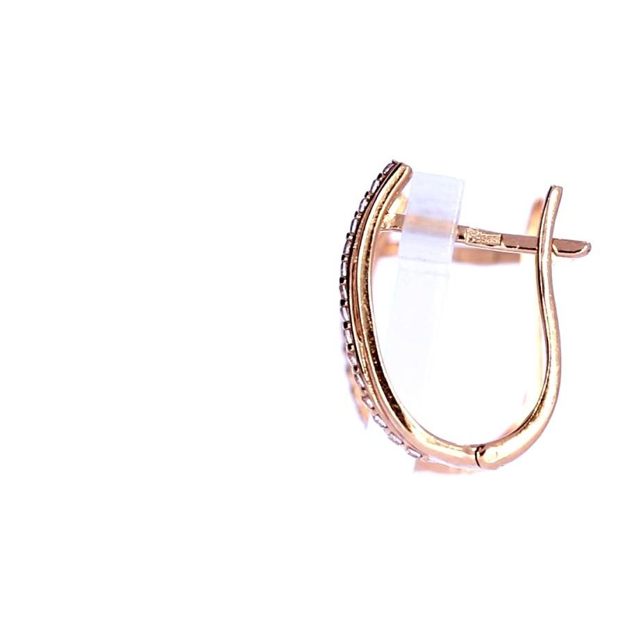 Auksiniai auskarai su cirkoniu