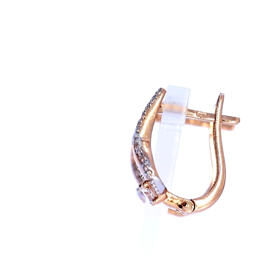 Auksiniai auskarai su cirkoniu