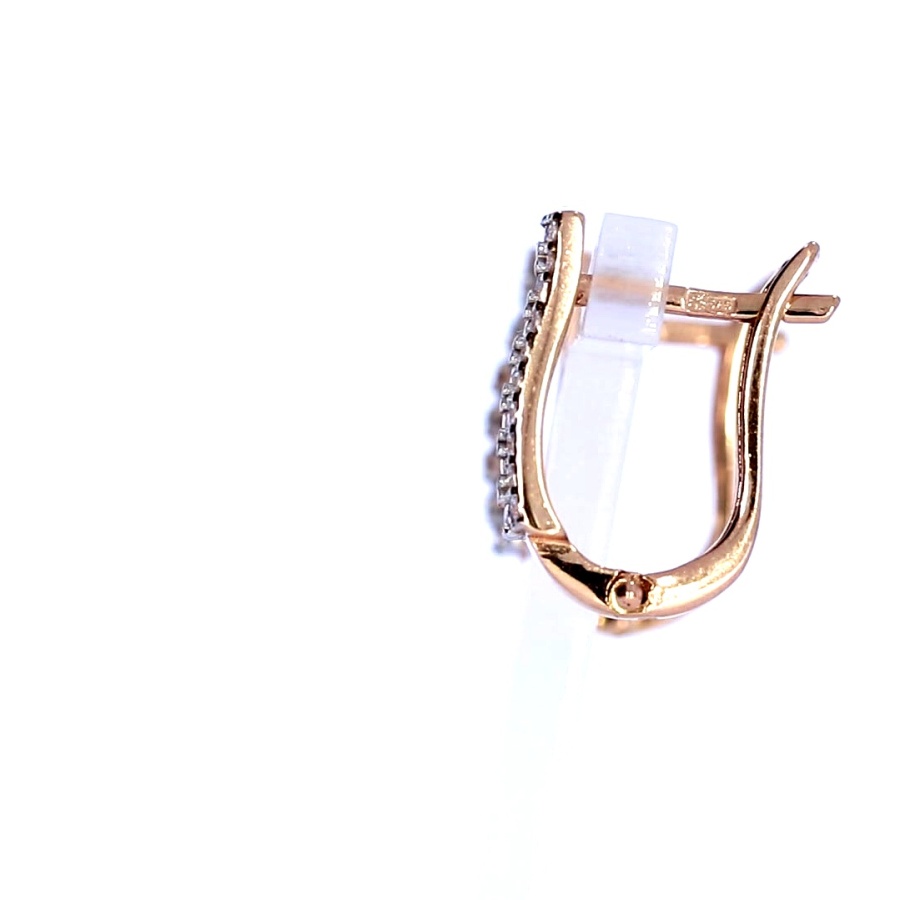 Auksiniai auskarai su cirkoniu