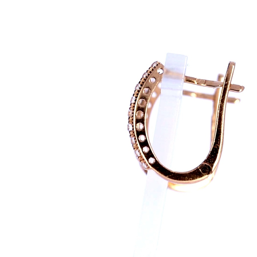 Auksiniai auskarai su cirkoniu