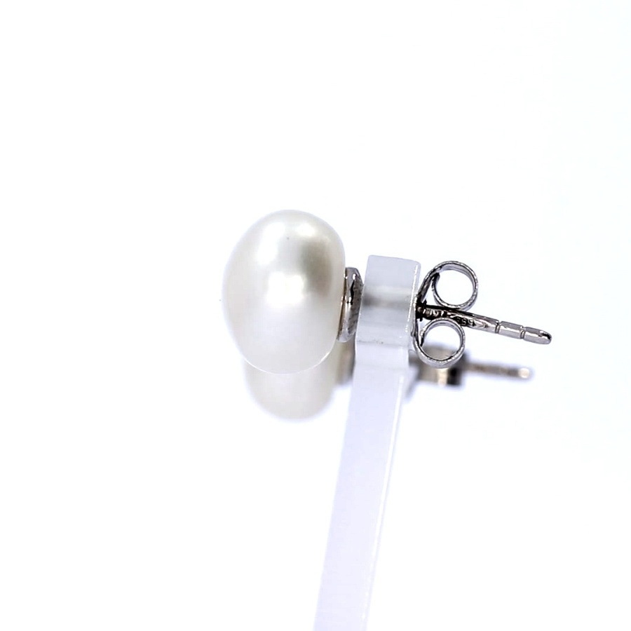 Auksiniai auskarai su kultivuotu perlu