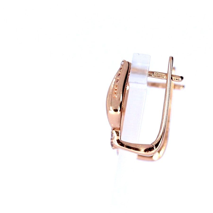 Auksiniai auskarai su cirkoniu