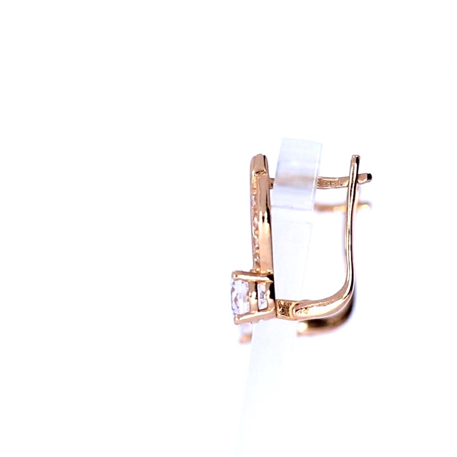 Auksiniai auskarai su cirkoniu