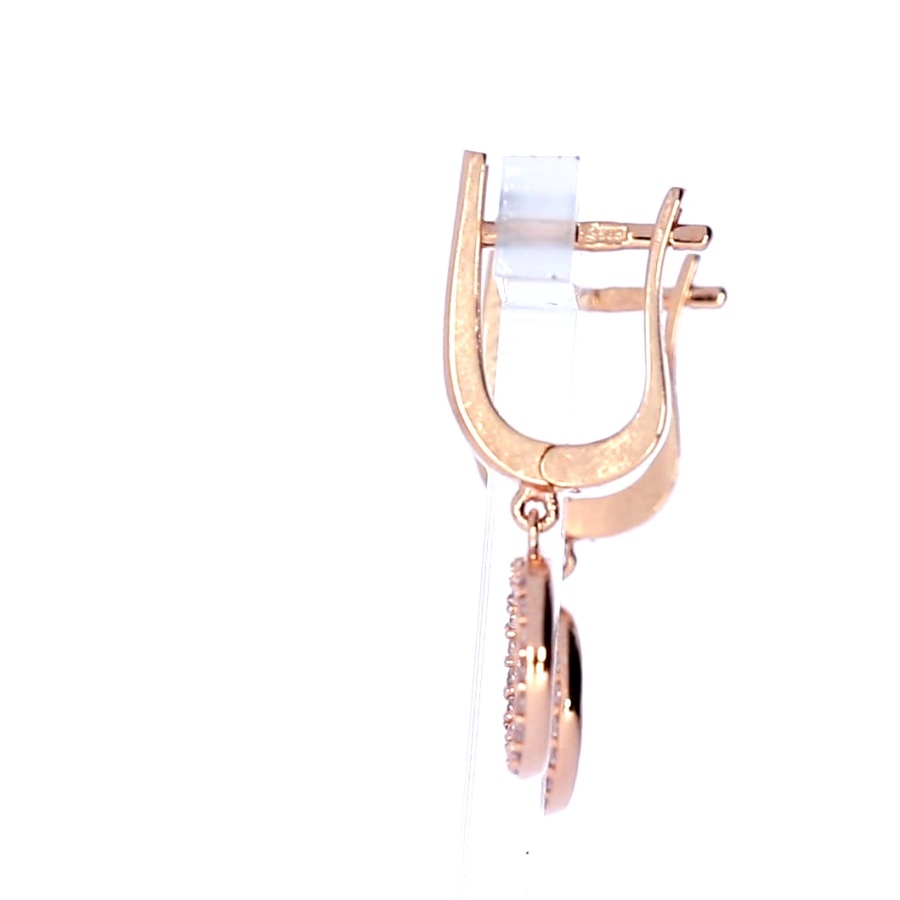 Auksiniai auskarai su cirkoniu