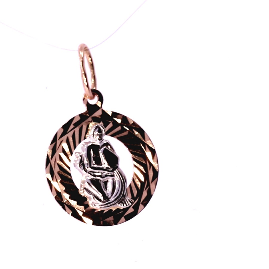 Золотой кулон ''Водолей''