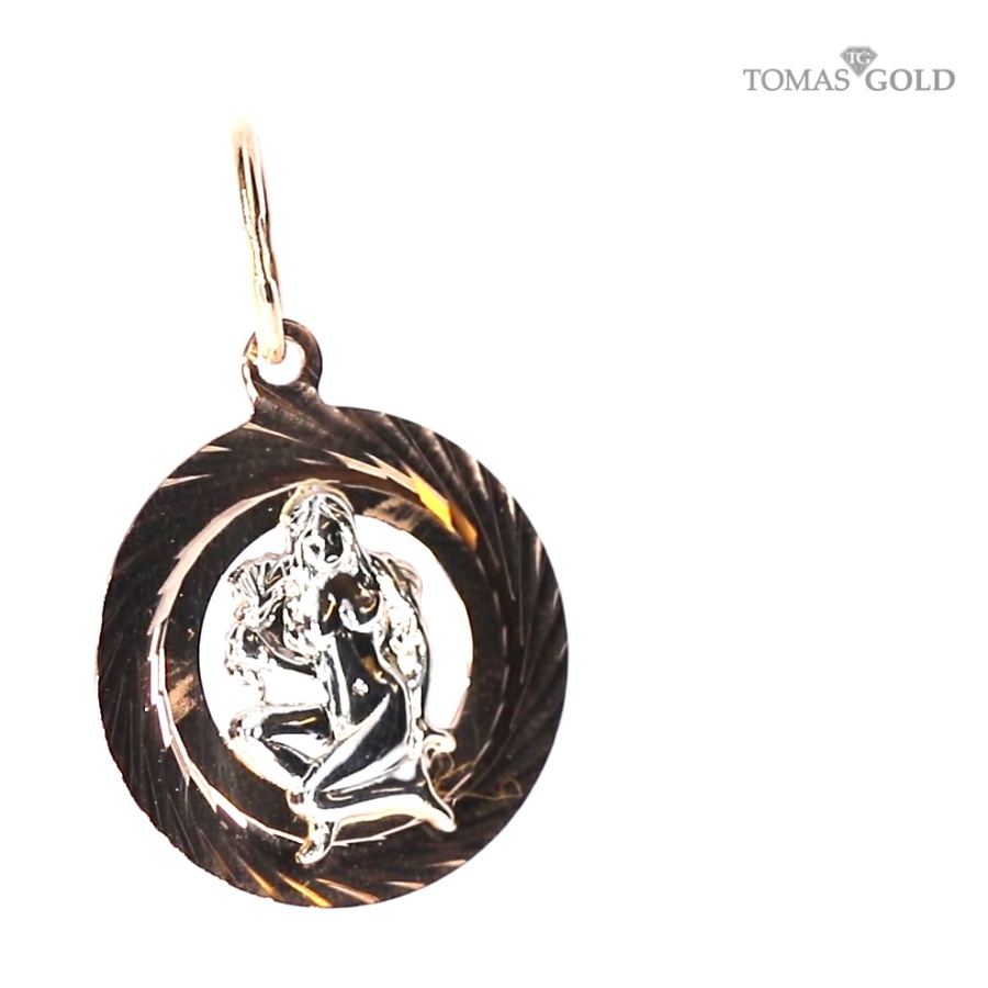 Gold pendant ''Virgo''