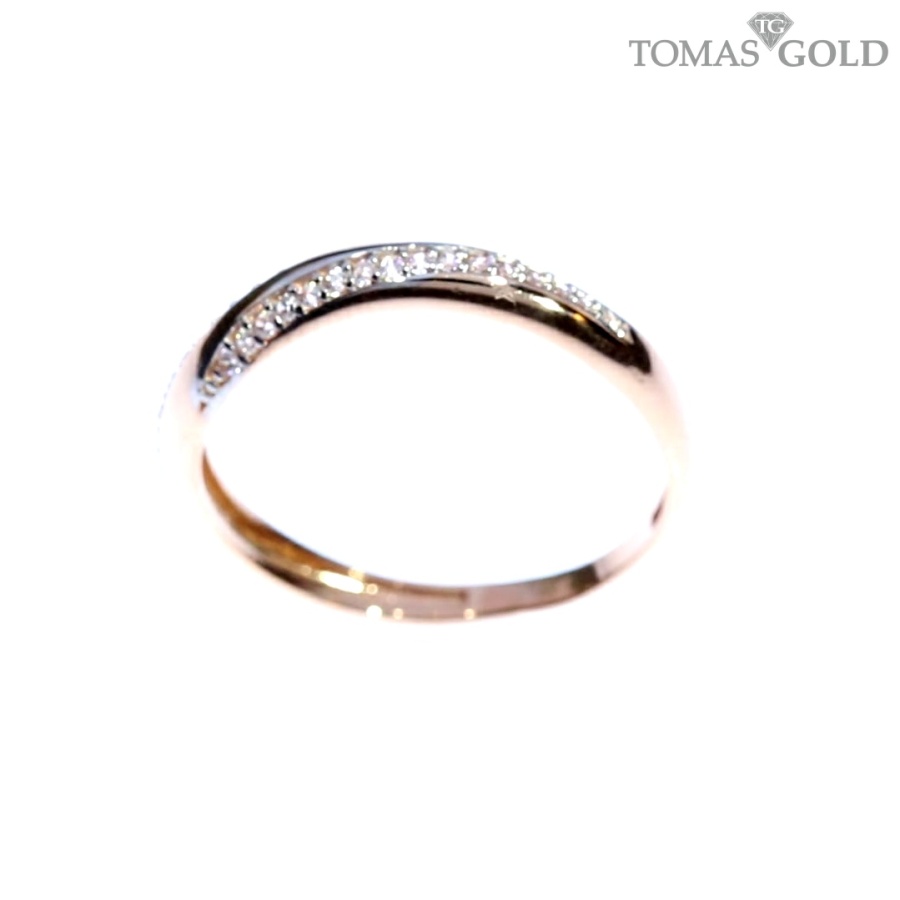 Auksinis žiedas su cirkoniu