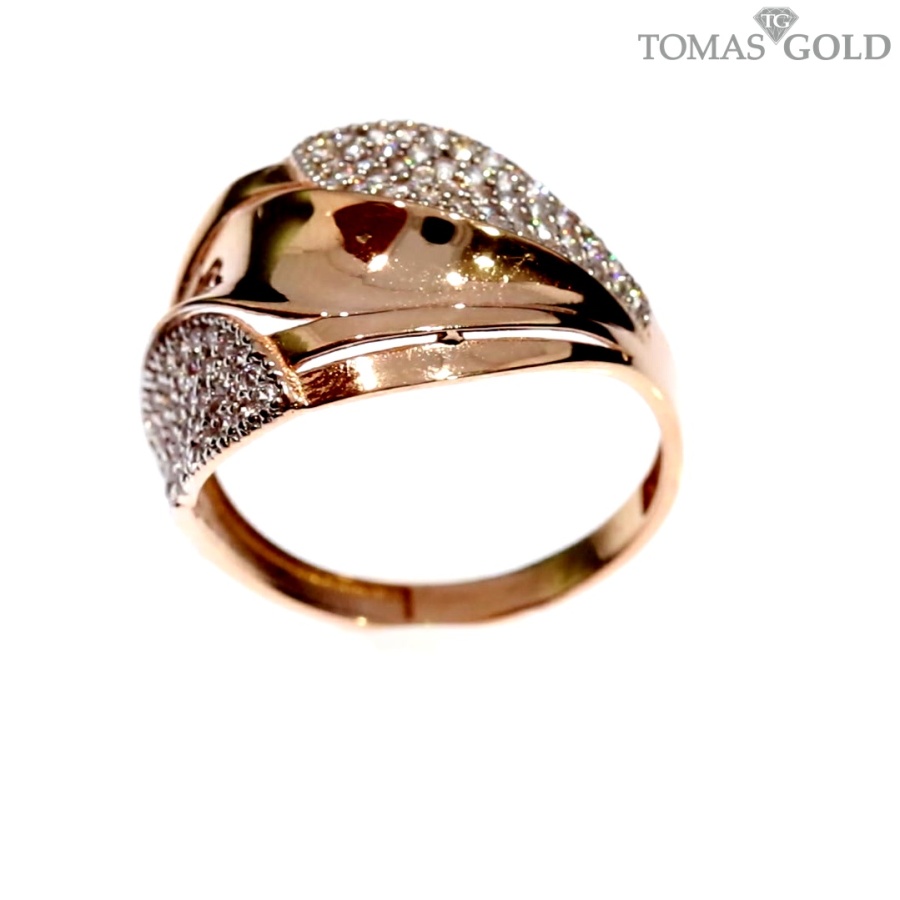 Kuldnesõrmus tsirkoonidega