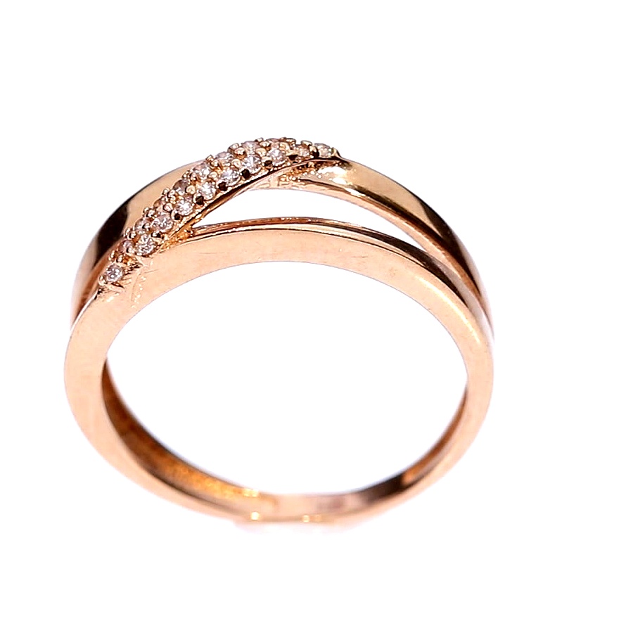 Auksinis žiedas su cirkoniu