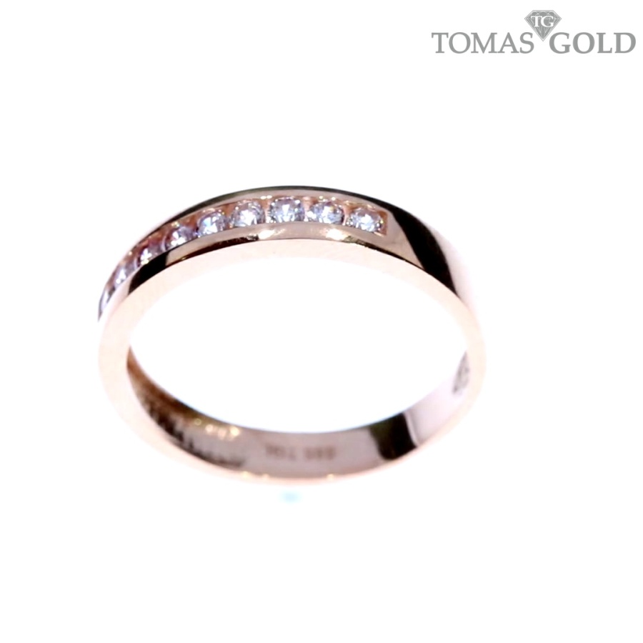 Auksinis žiedas su cirkoniu