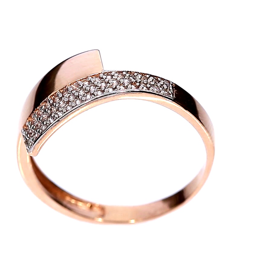 Kuldnesõrmus tsirkoonidega