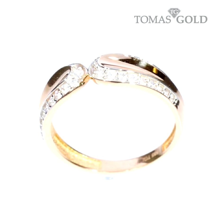 Auksinis žiedas su cirkoniu