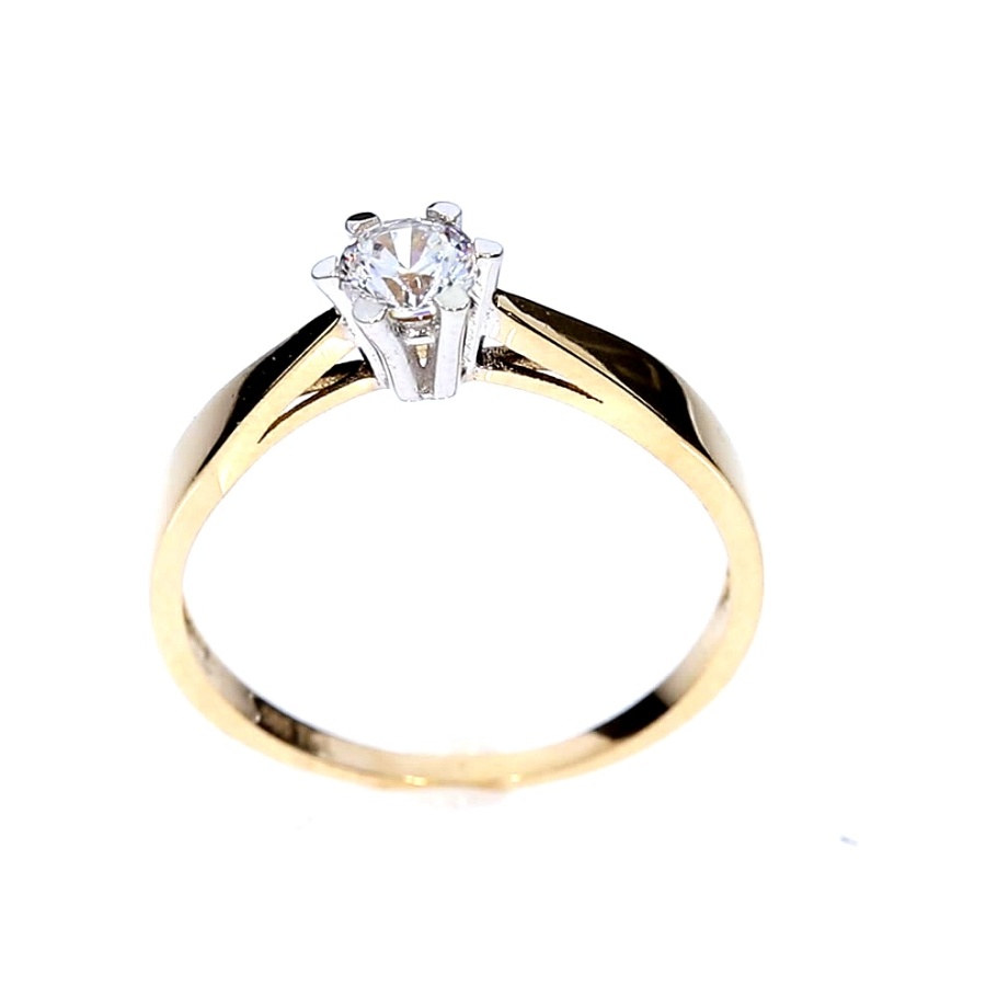 Auksinis žiedas su cirkoniu