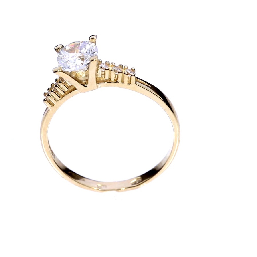 Auksinis žiedas su cirkoniu