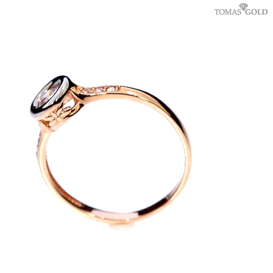 Auksinis žiedas su cirkoniu