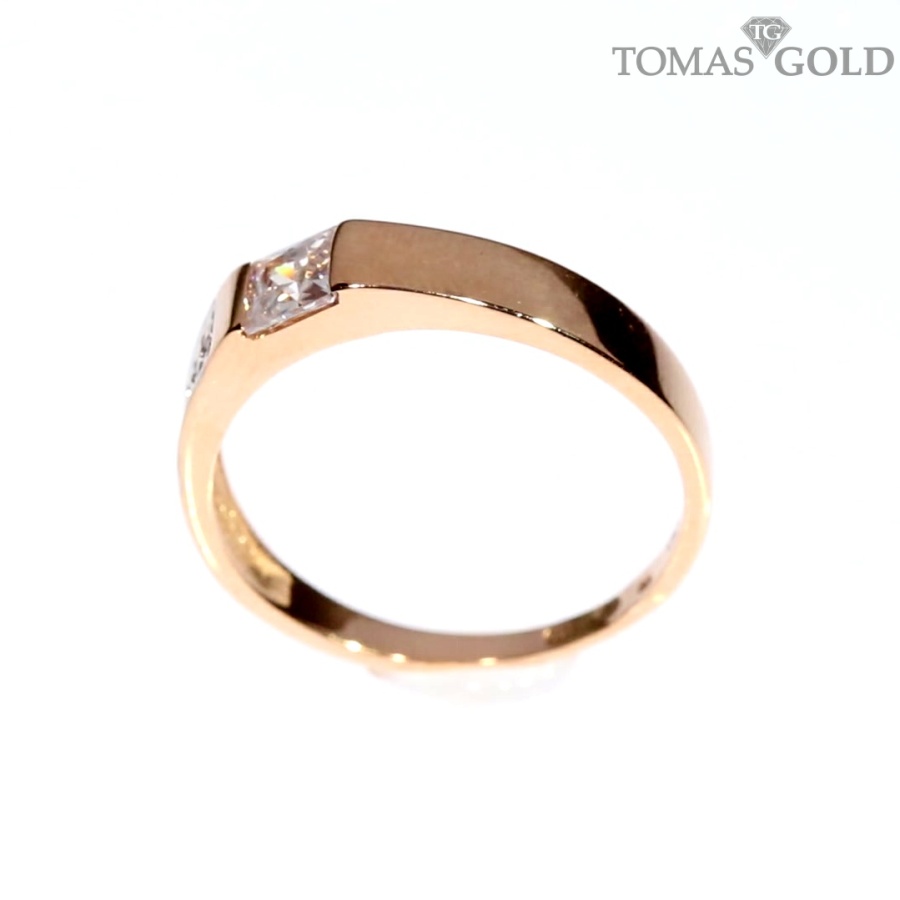 Auksinis žiedas su cirkoniu