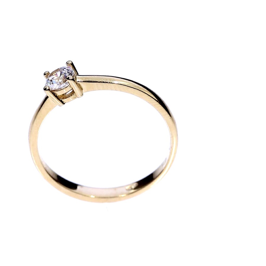 Auksinis žiedas su cirkoniu