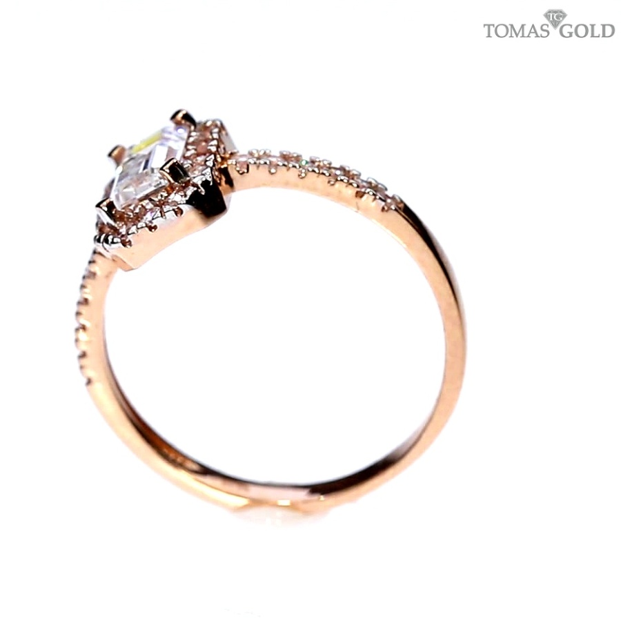 Auksinis žiedas su cirkoniu