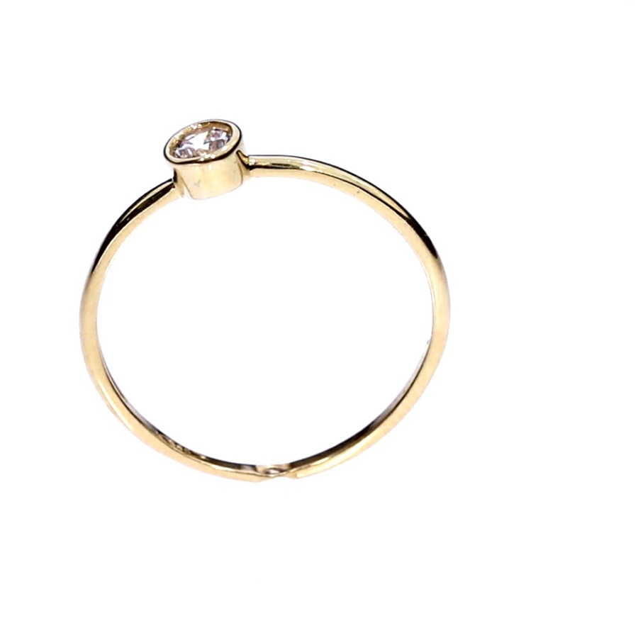 Auksinis žiedas su cirkoniu