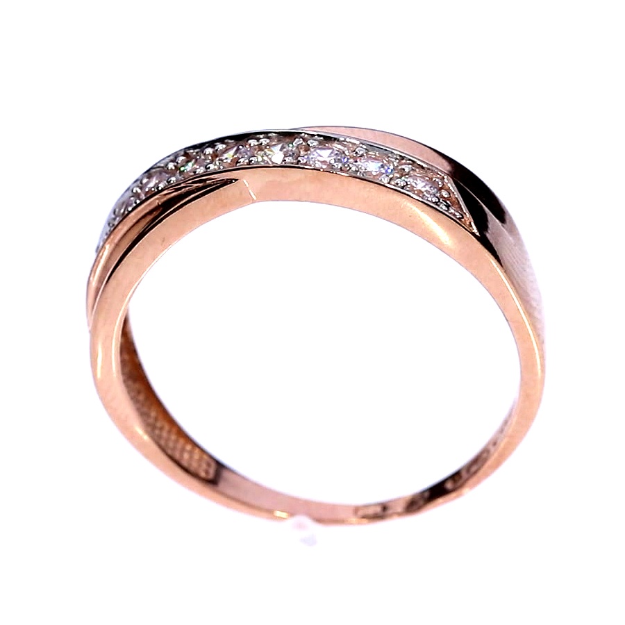 Золотое кольцо с цирконом