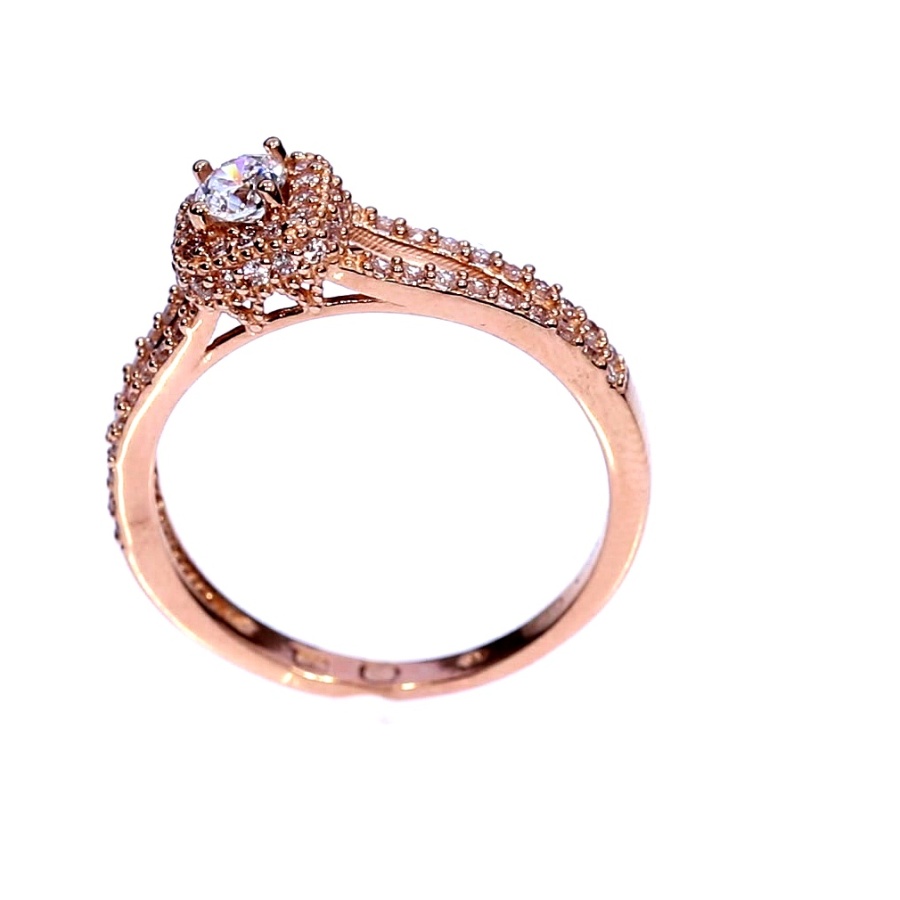 Золотое кольцо с цирконом