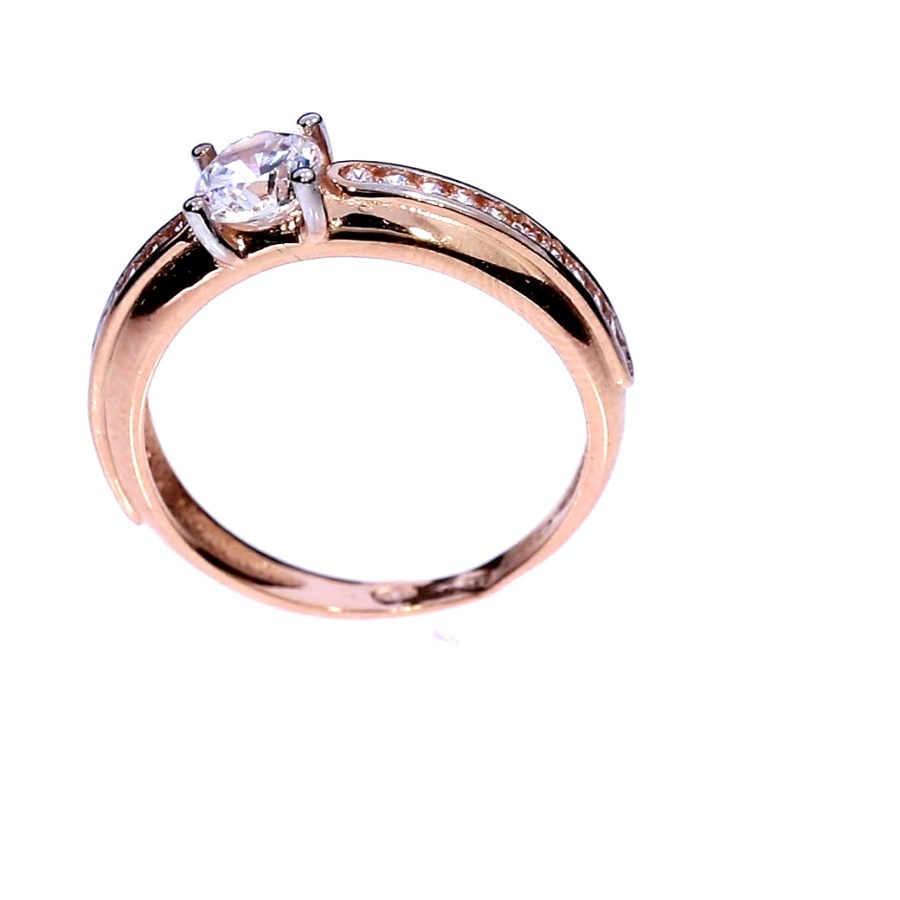 Kuldnesõrmus tsirkoonidega