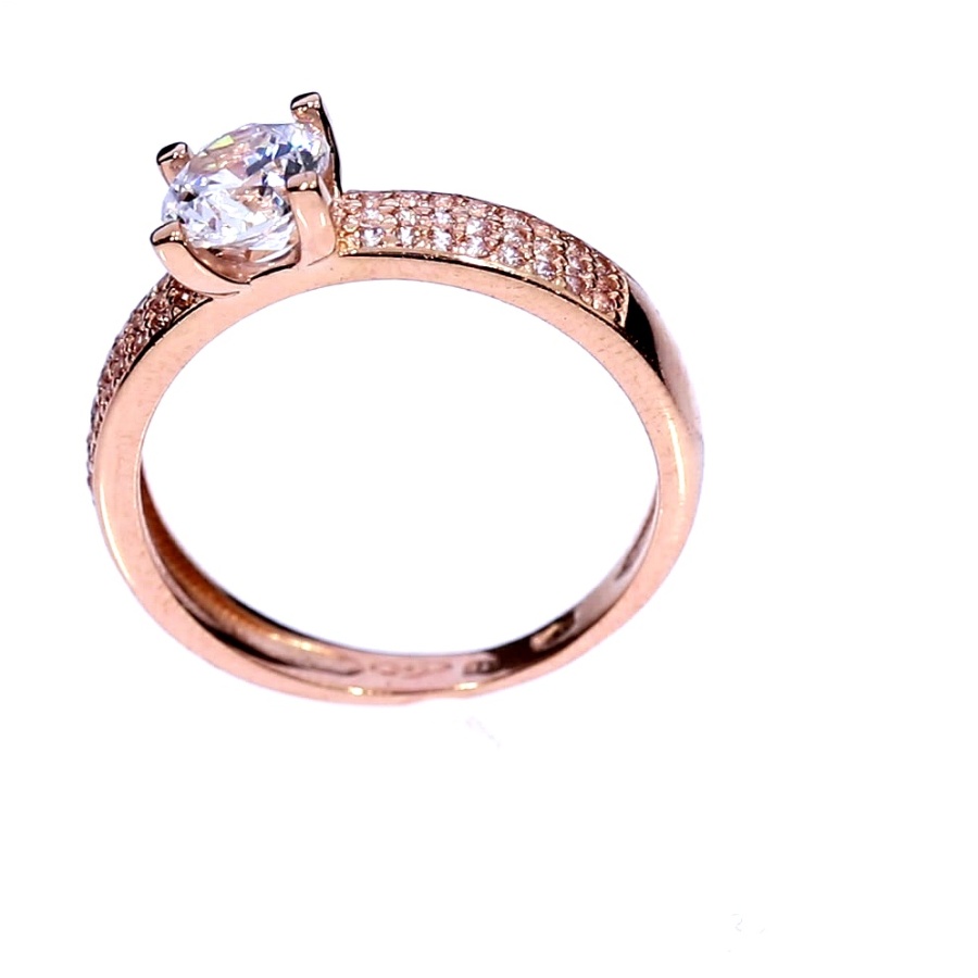 Auksinis žiedas su cirkoniu