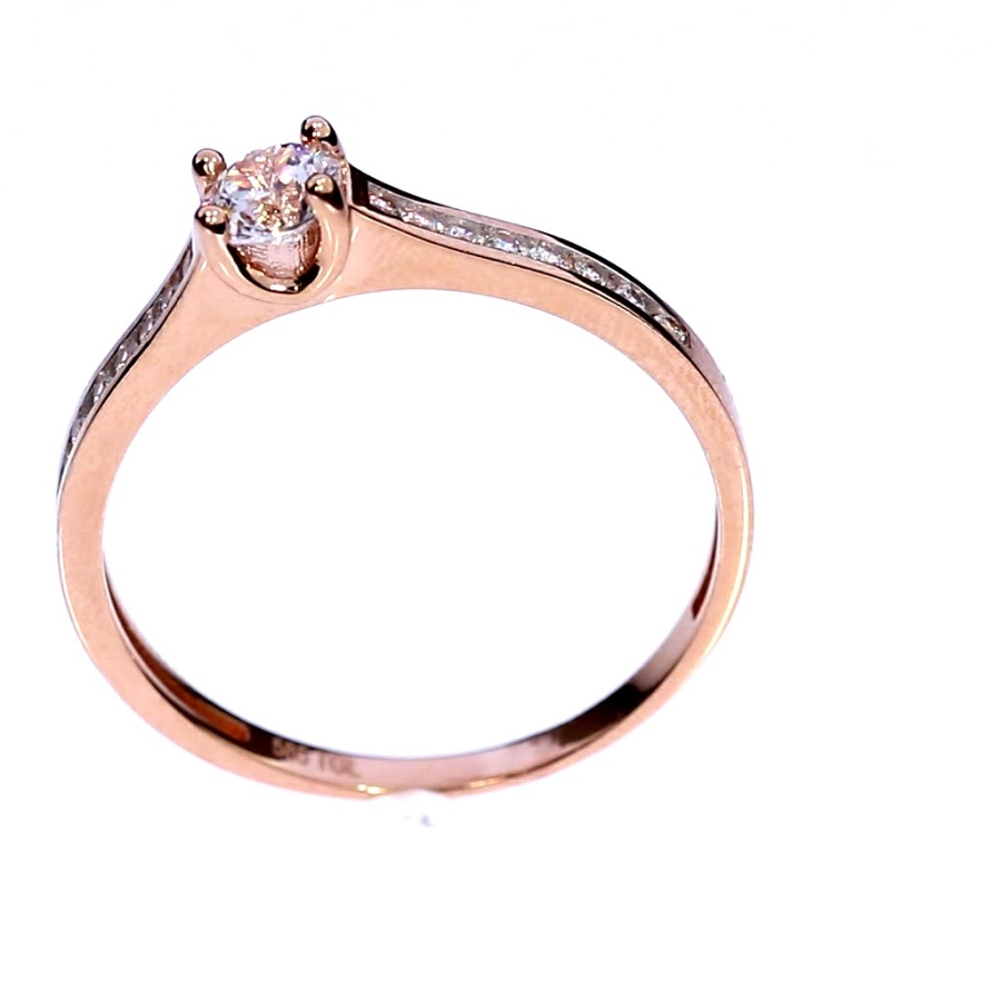 Auksinis žiedas su cirkoniu