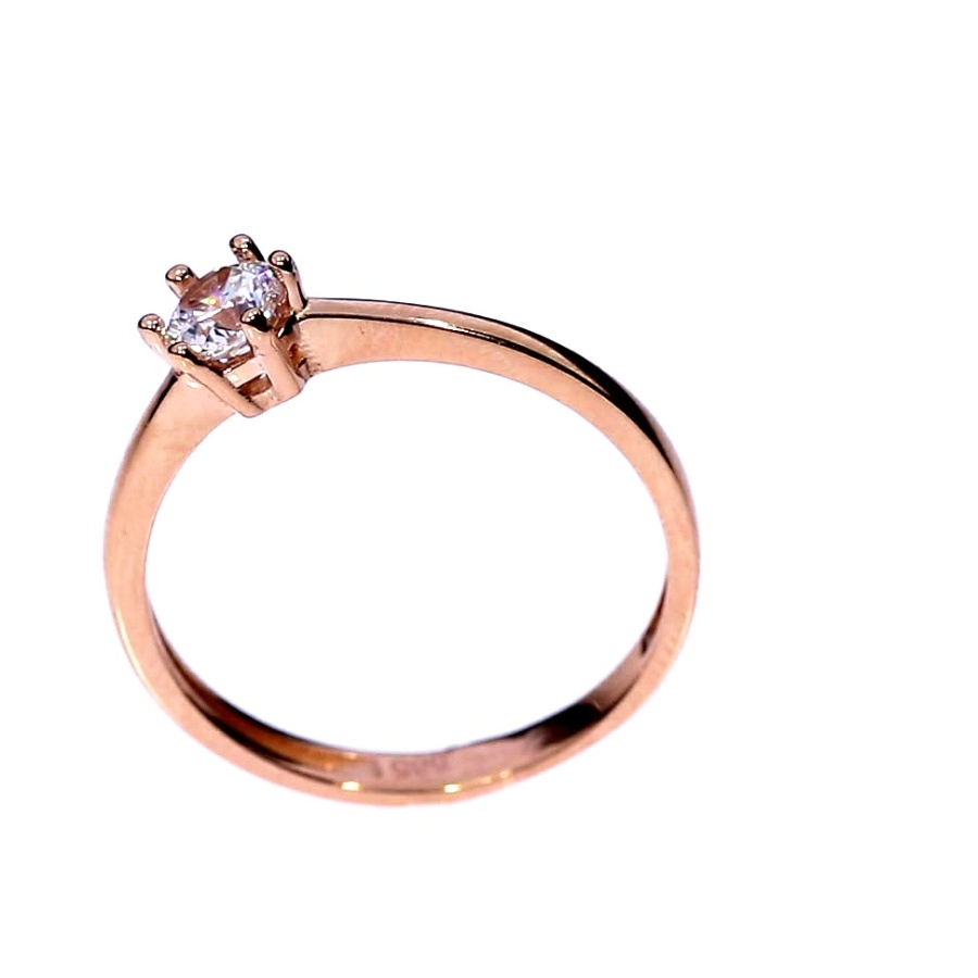 Auksinis žiedas su cirkoniu