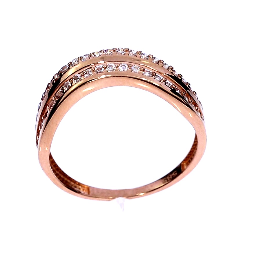 Kuldnesõrmus tsirkoonidega