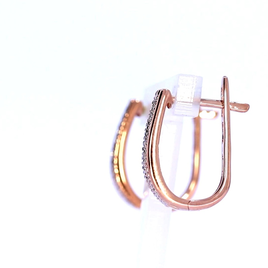 Золотые серьги с драгоценными камнями