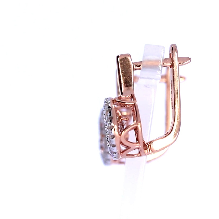 Auksiniai auskarai su brangakmeniais