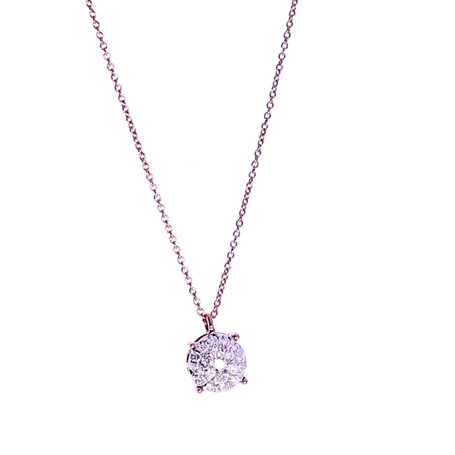 Kuldne kett ripatsi ja vääriskividega