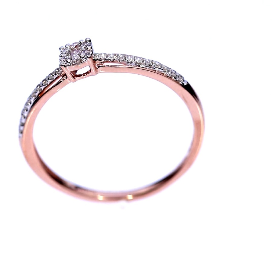 Golden ring with precious stones